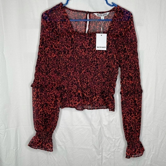 WALTER BAKER Serena Top City Lights red leopard - Picture 4 of 12